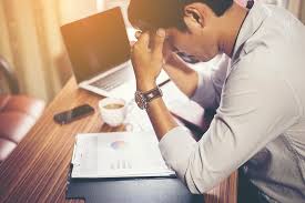 stressed man