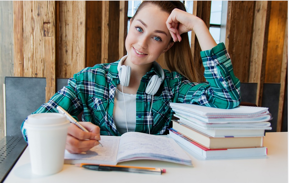 a student at study