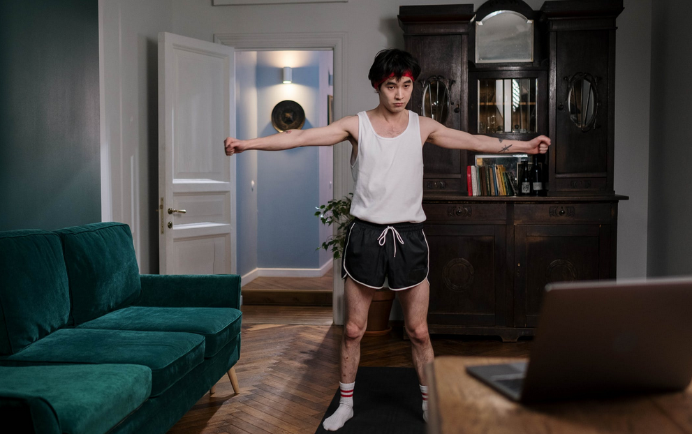 man in workout gear